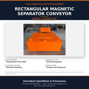 rectangular-magnetic-separatot-manual-cleaning